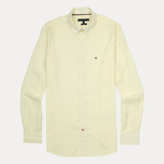 TOMMY HILFIGER Lemonade Whisper Classic Fit Long Sleeve Button-Down Shirt