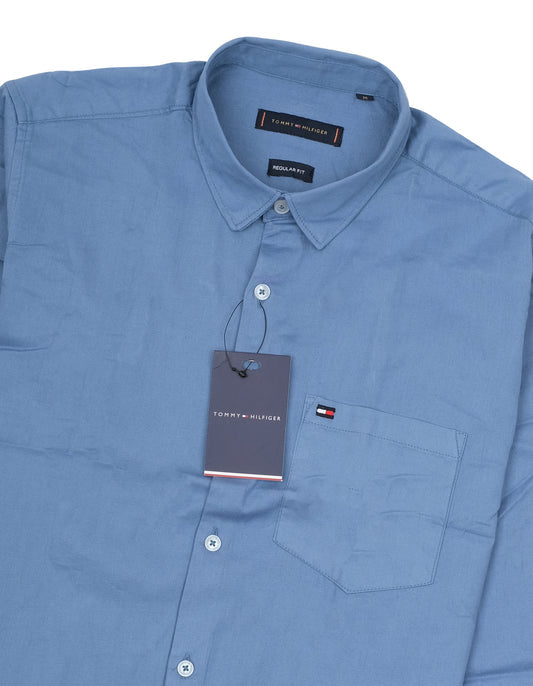 TOMMY HILFIGER Serene Sky Slim Fit Long Sleeve Shirt