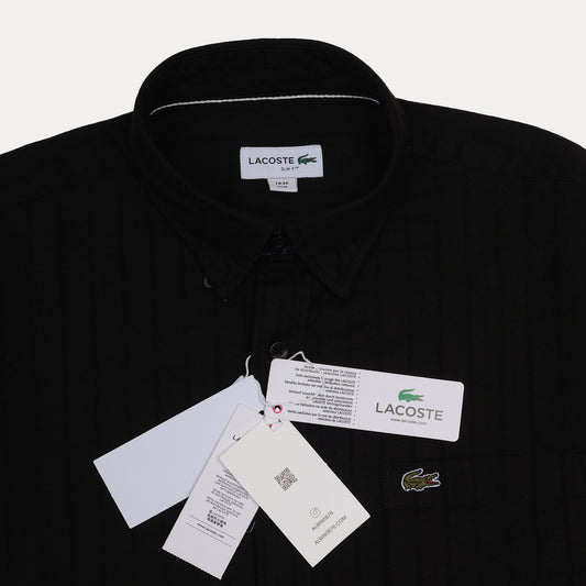 Lacoste Classic Fit Striped Black Shirt