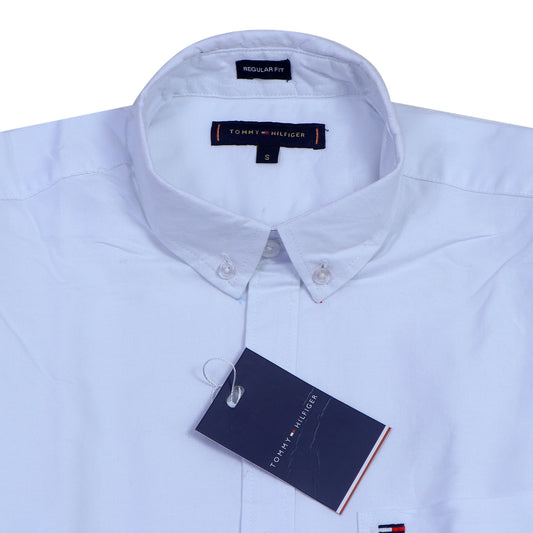 TOMMY HILFIGER Luminous Pearl Slim Fit Long Sleeve Button-Down Shirt