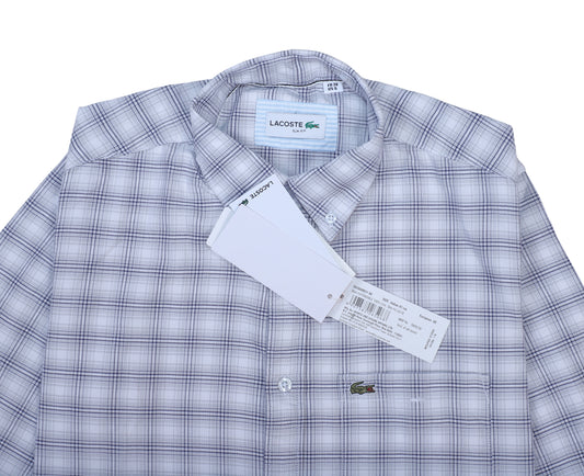 Lacoste Classic Fit Plaid Button-Up Shirt